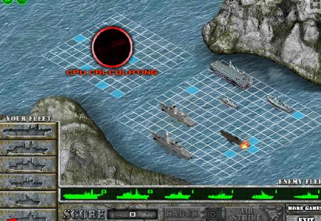 Battleship Video Game on Flash Games   Battleship War   Butkaj Com