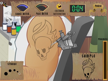 Flash Games - Tattoo Artist - Butkaj.com