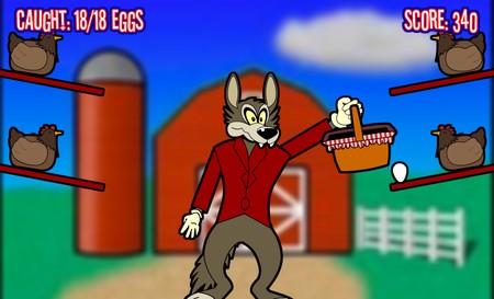 Wolf loves eggs
