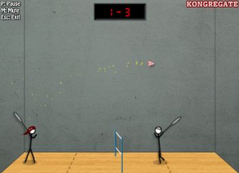 Stick Figure Badminton 2